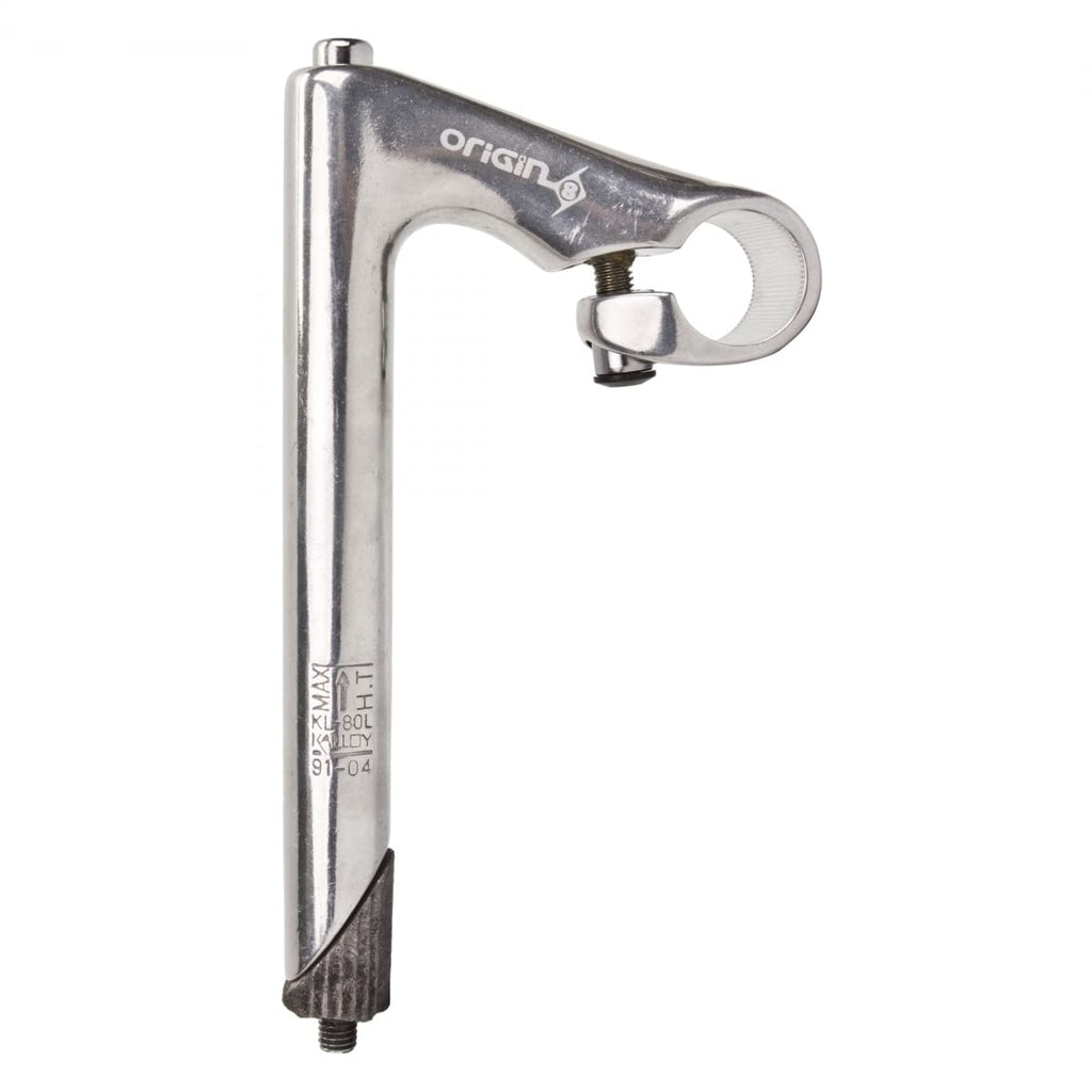 Origin8 Classique Sport Quill Stem, 180 X 80 X 25.4Mm, 1'' Fork Diameter, Silver