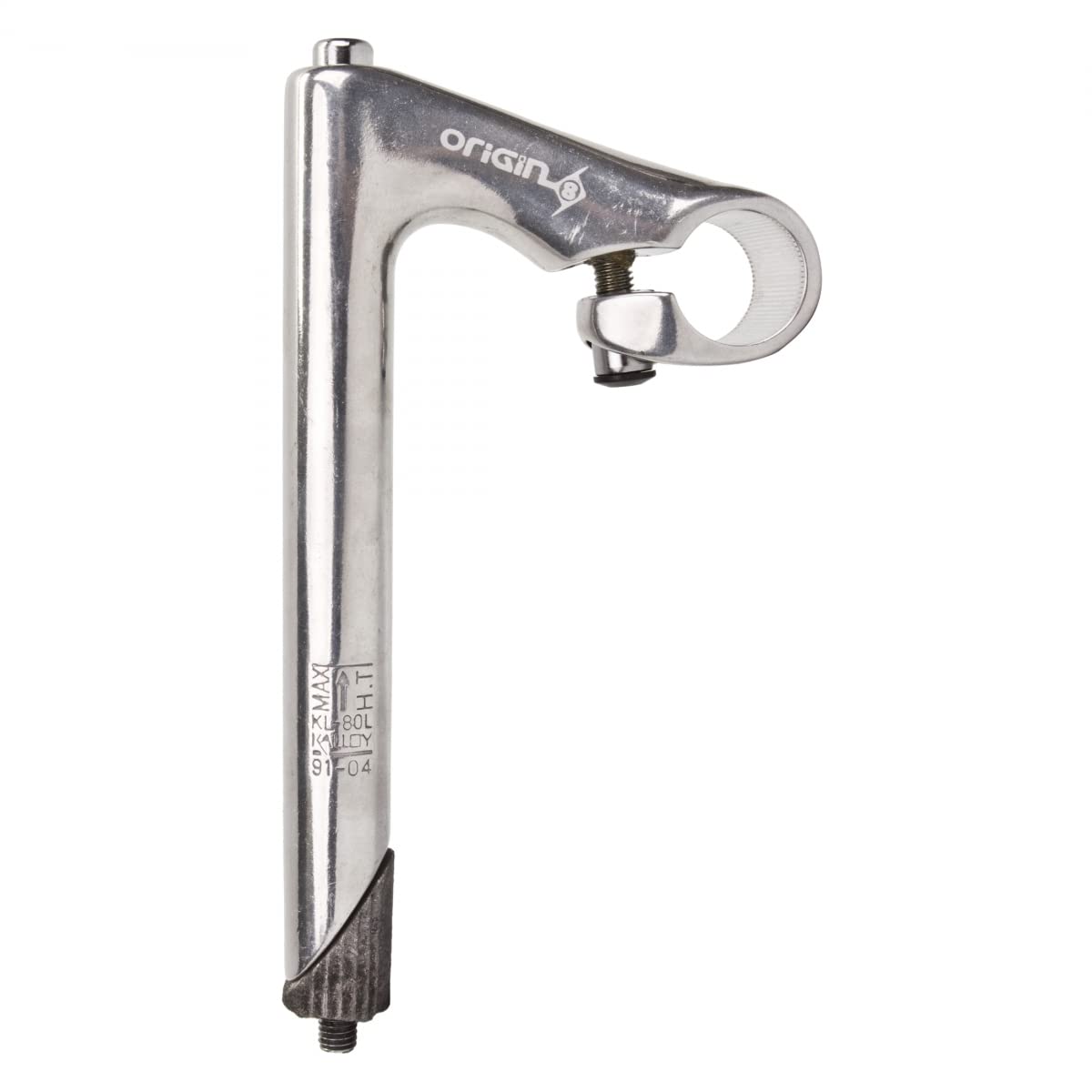 Origin8 Classique Sport Quill Stem, 180 X 80 X 25.4Mm, 1'' Fork Diameter, Silver