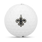 Wilson 2025 Duo Soft Nfl Golf Ball - 12 Balls, White, New Orleans Saints