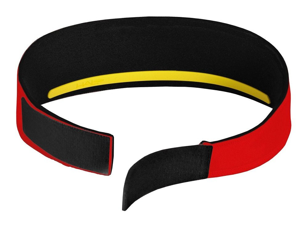 Halo Headband Sweatband Velcro Red