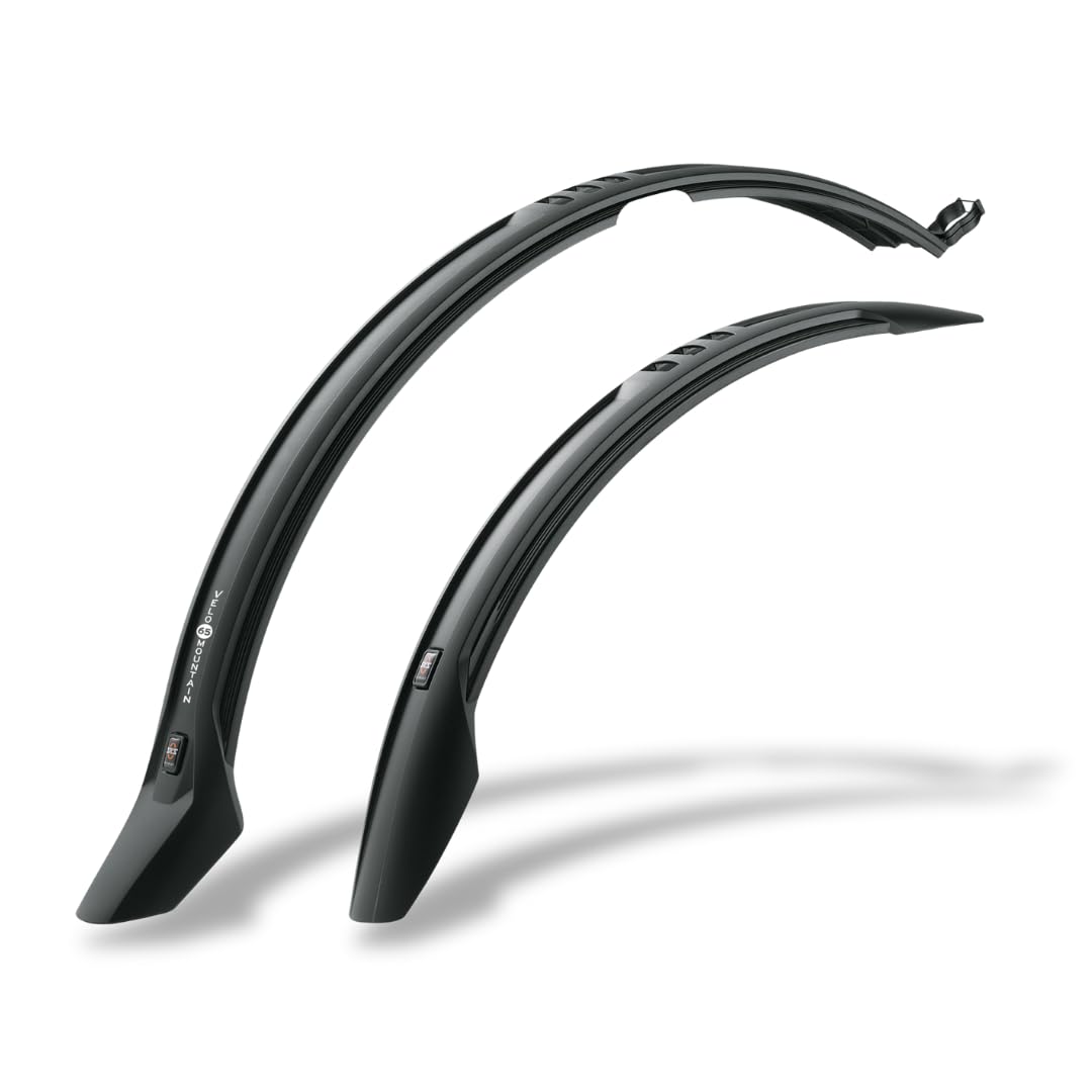 SKSAE Velo 65 Trekking Front and Rear Snap-On Fender Set, 26 Inch,Black,11020