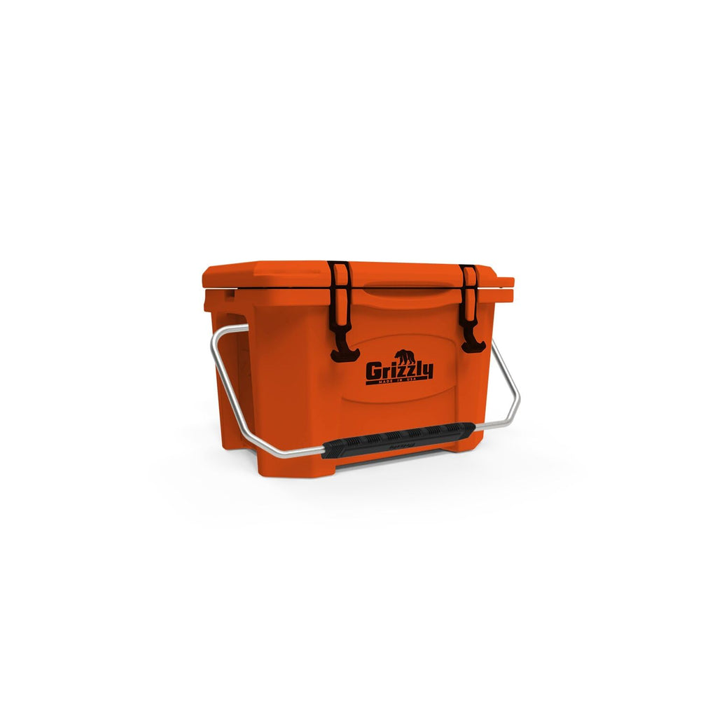 Grizzly 20 Cooler | 20 Qt Ice Chest Durable Rotomolded Insulated | Made In Usa | Warranty For Life | For Beach Boat Camping Fish