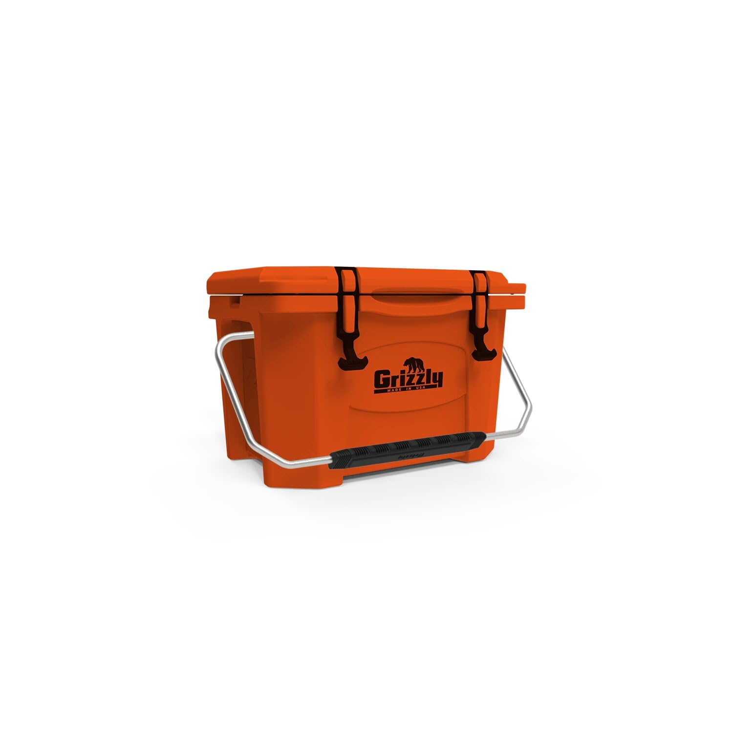 Grizzly 20 Cooler | 20 Qt Ice Chest Durable Rotomolded Insulated | Made In Usa | Warranty For Life | For Beach Boat Camping Fish