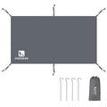 Waterproof Tent Footprint Camping Tarp - Ultralight Tent Floor Saver,Multifunctional Tents Ground Sheet Mat with 4 Tent Stakes f