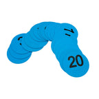 Eco Walker 4Inch Mini Floor Spot Markers For Classroom Preschool And Kindergarten (Set Of 20Pcs) (Blue Number 1-20)