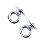 4 Pack 316 Ss Track Mount Tie Down Eyelet, Hold Bungee Cord Or Ropes Up To 0.6''
