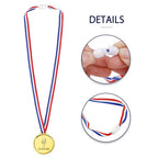 Pllieay 48 Pieces Plastic Winner Medals, Winner Award Medals, Gold Silver And Bronze Medals For Sports, Competition, Talent Show