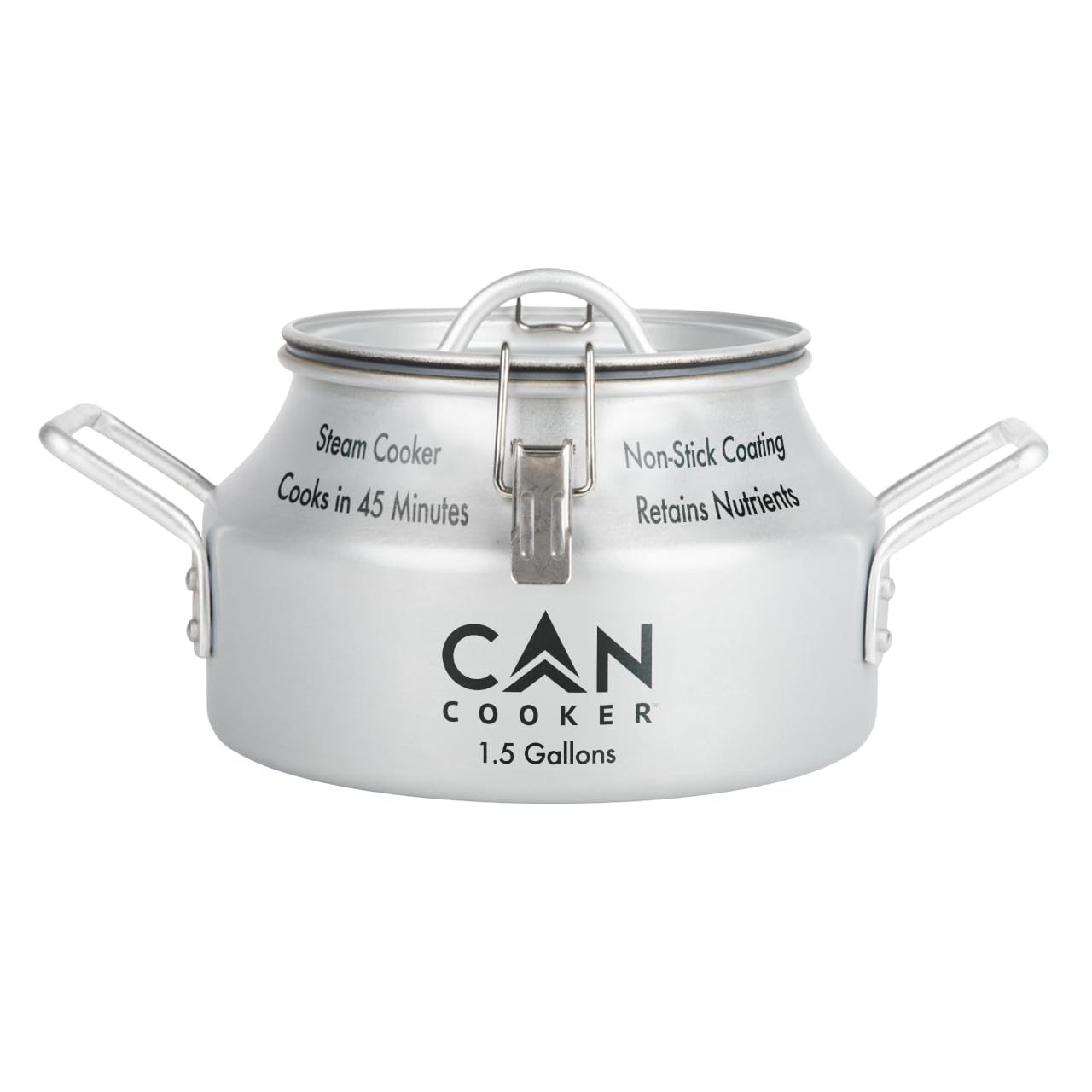 Cancooker Companion 1.5 Gallon Convection Steam Cooker For Home And Camping | Silver (G15-2016)