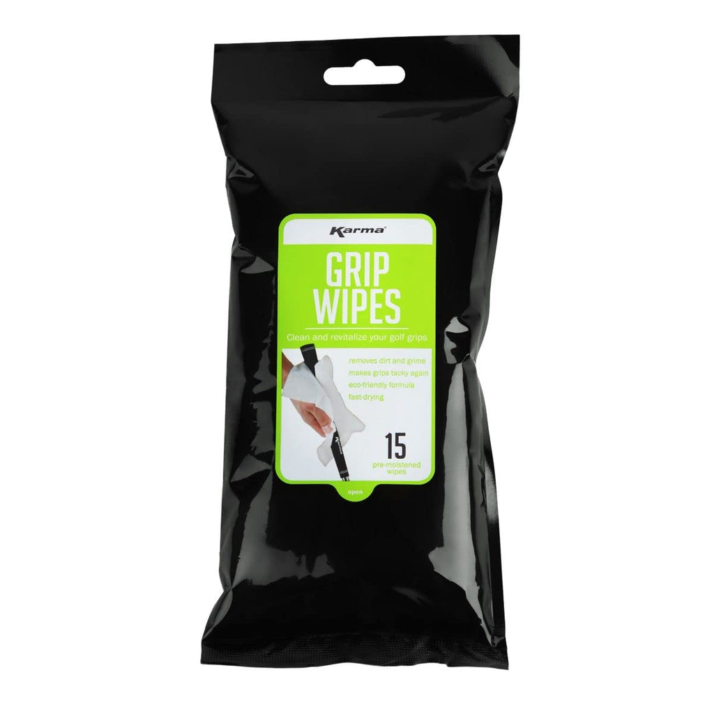 Karma Golf Grip Cleaning Wipes - Clean The Dirt, Sweat And Grime Off Your Golf Grips Instantly, Fast-Drying Golf Grip Cleaner Fo