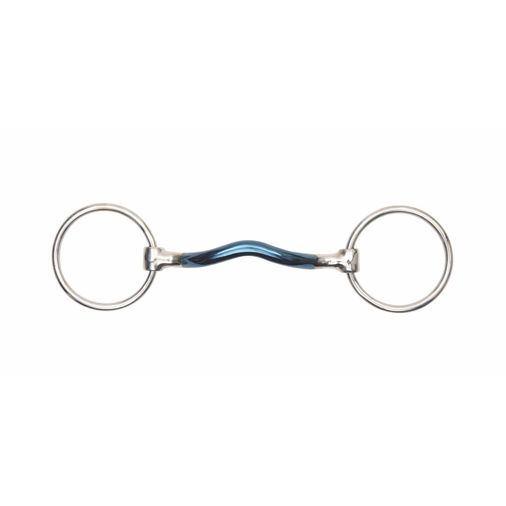 Shires Blue Alloy Loose Ring With Mullen Mouth (5'')