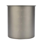 Timberbrother 750Ml Titanium Outdoor Camping Mug With Lid (Without Handle)