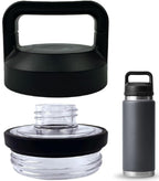 Replacement Lid Chug Cap For Yeti Rambler Bottle, Screw Top Lid Replacement Fits For 18Oz/ 26Oz/ 36Oz/ 64Oz Cap Cover Water Bott