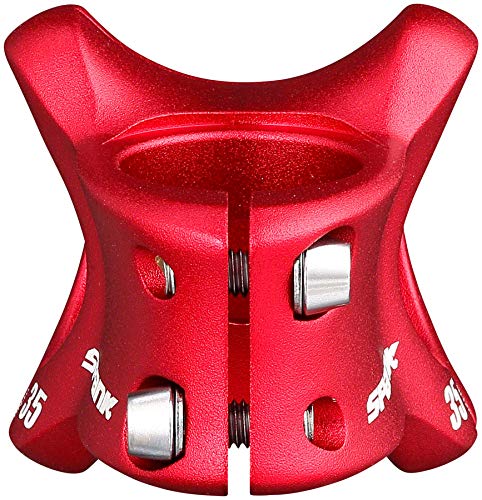 Spank Spike Race 2 Shot-Peen Anodized Mtb Bicycle Stem (Red, 35Mm), Lightweight And Strong Alloy Stem For Mountain Bike, Mountai