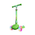 Jetson Halos Three-Wheel Light Up Kick Scooter, Light up Stem & Wheels, Height Adjustable Handlebar, Rear Brake, Ages 3+, JHALOS