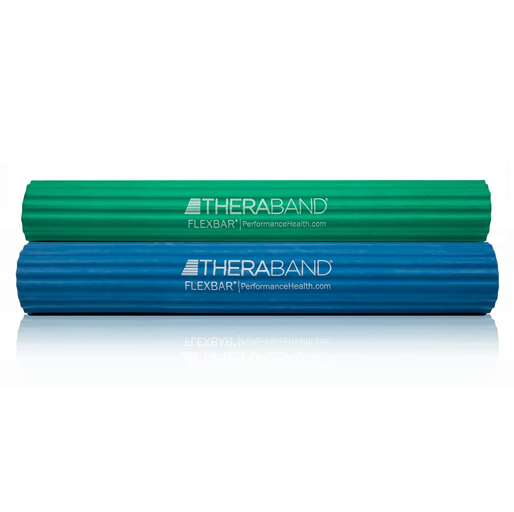 Theraband Flexbar, Tennis Elbow Therapy Bar, Relieve Tendonitis Pain And Improve Grip Strength, Resistance Bar For Golfers Elbow
