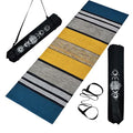 Luxe Looms  Yoga Mat For Women And Men, Size 2X6 Feet (180X60Cm), Pure Cotton With 6 Mm Thick, Anti Slip Mat For Home Or Gym Y