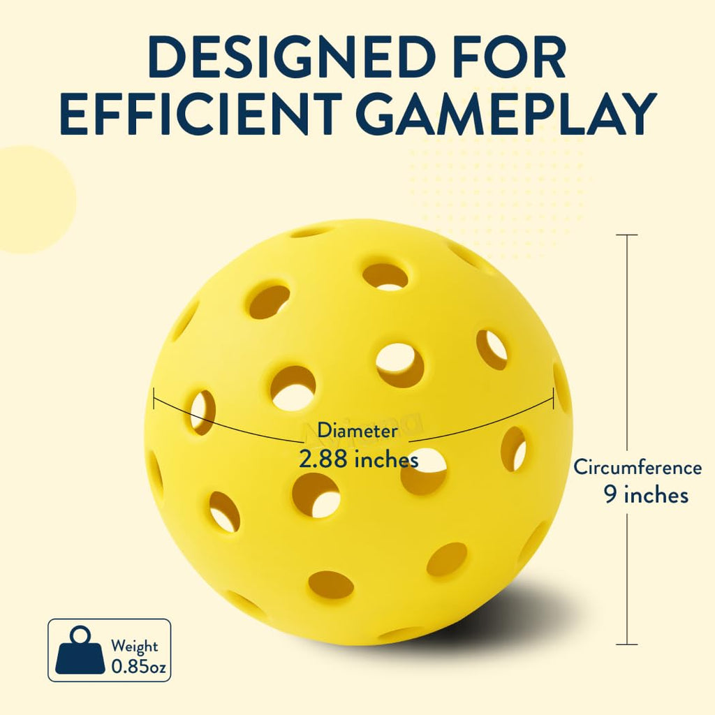 Pickleball Ball Set  Professional Usapa Approved For Sanctioned Tournament Play  40 Holes & Specifically Designed For Outdoor Co