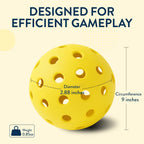 Pickleball Ball Set  Professional Usapa Approved For Sanctioned Tournament Play  40 Holes & Specifically Designed For Outdoor Co