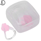Hapivida 2Pcs Swimming Nose Clip, Silicone Swimming Nose Plug Training Protector Swim Nose Clip For Adults Kids With Storage Box