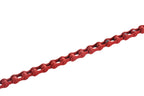 Zonkie Single-Speed Bicycle Chain 1/2 X 1/8 Inch 116 Links (Red, 1/2'' 1/8'' 116 Links)
