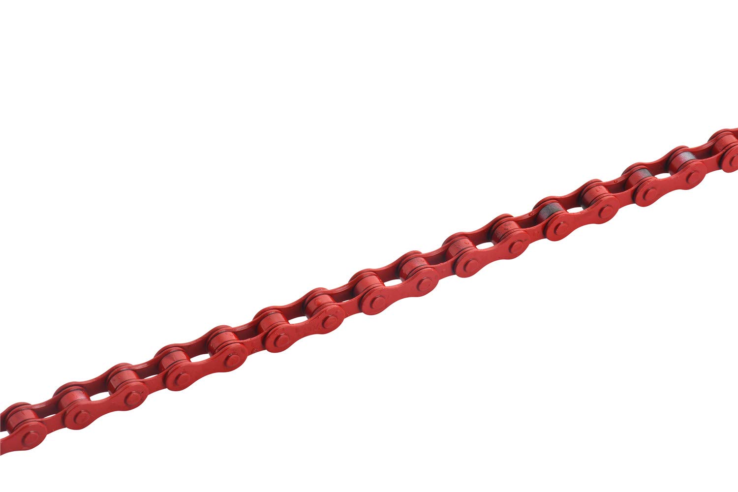 Zonkie Single-Speed Bicycle Chain 1/2 X 1/8 Inch 116 Links (Red, 1/2'' 1/8'' 116 Links)