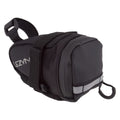 LEZYNE M-Caddy Bicycle Saddle Bag, Road, Mountain, Gravel Bike, Seat Pack, Black, hook and loop Attachment, 0.4L, Black/Black