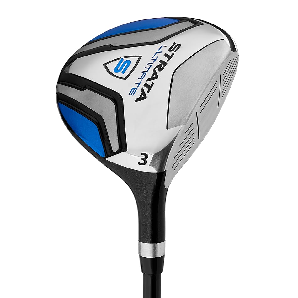Callaway Golf Men'S Strata Ultimate Complete Golf Set (16-Piece, Left Hand, Steel) Blue,16 Count(Pack Of 1)