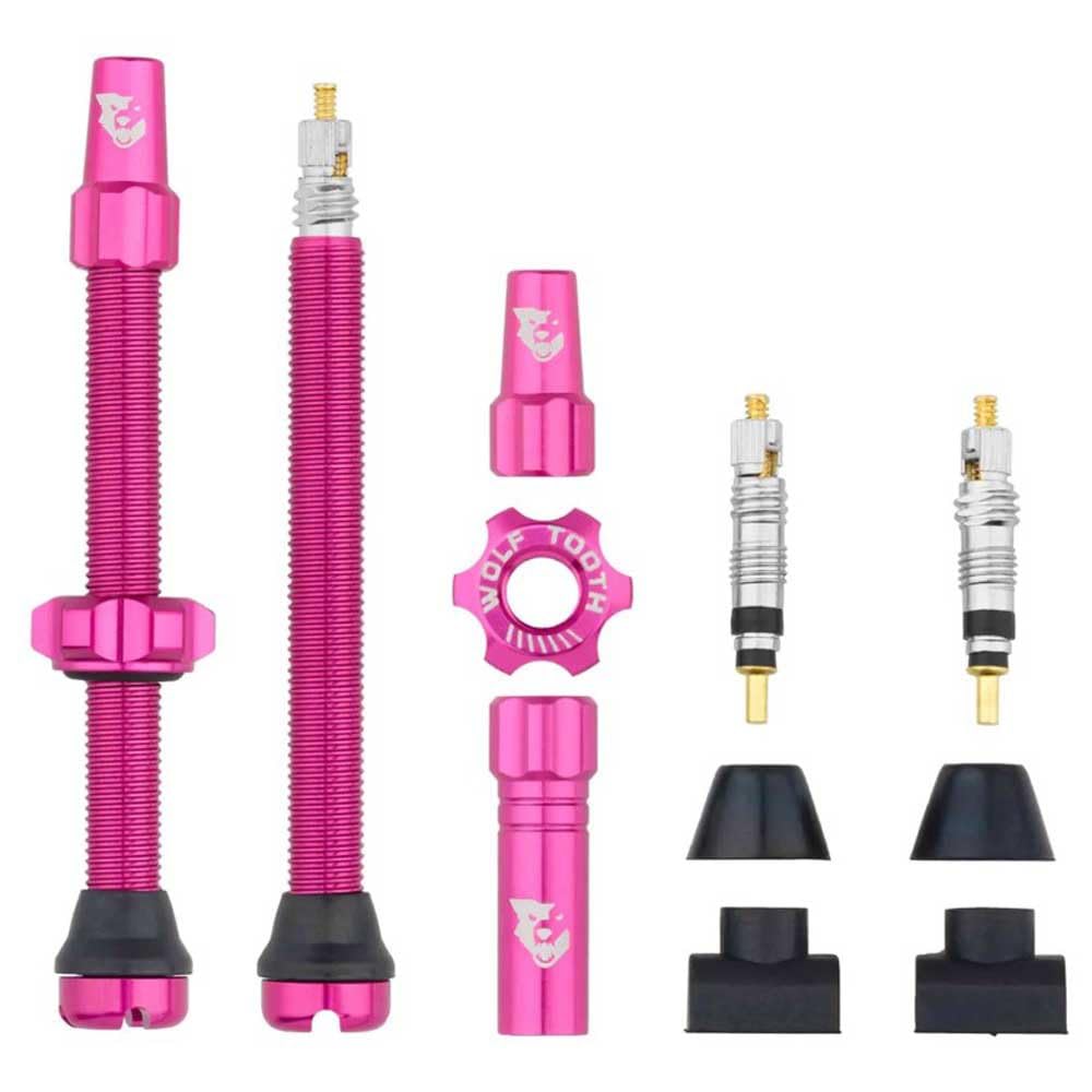 Wolf Tooth Tubeless Valve Stem Kit 60mm Pink