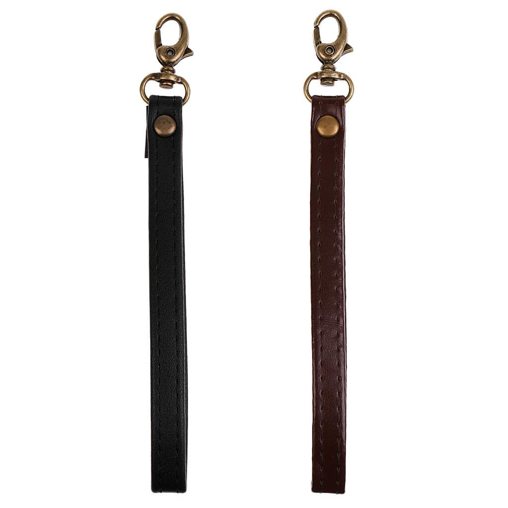 Enakshi 2 Pieces Durable Leather Replacement Wrist Strap For Clutch, Wristlet, Purse|Clothing, Shoes & Accessories | Womens Hand