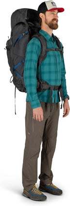 Osprey Aether Plus 70L Mens Backpacking Backpack, Axo Green, L/XL