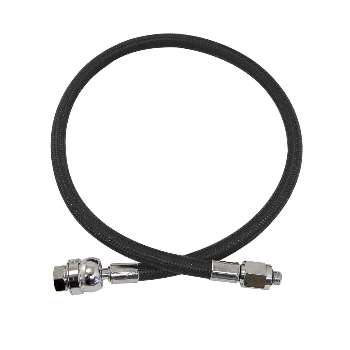 Xs Scuba Miflex Ds (Dual Swivel) Lp Hoses - Black