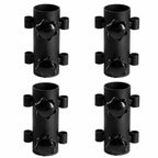 Yupindizu 4Pcs Durable Camping Tent Rod Holders,Reinforced Windproof Awning Rod Holder,Portable Tent Fixed Tube Pole Stand For C