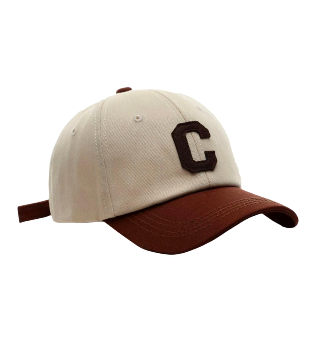 Classic Baseball Cap, Adjustable Fit Embroideed C_Cap Free Size (In, Alpha, Free Size, Brown)