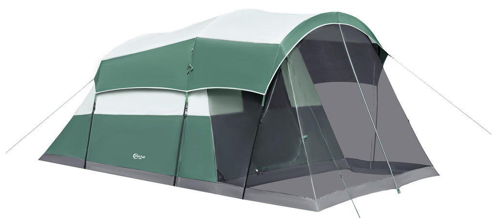 Portal 6 Person Family Tent For Camping With Screen Room, Weather Resistant Tall Tent With Rainfly, Easy Setup For Family Outdoo