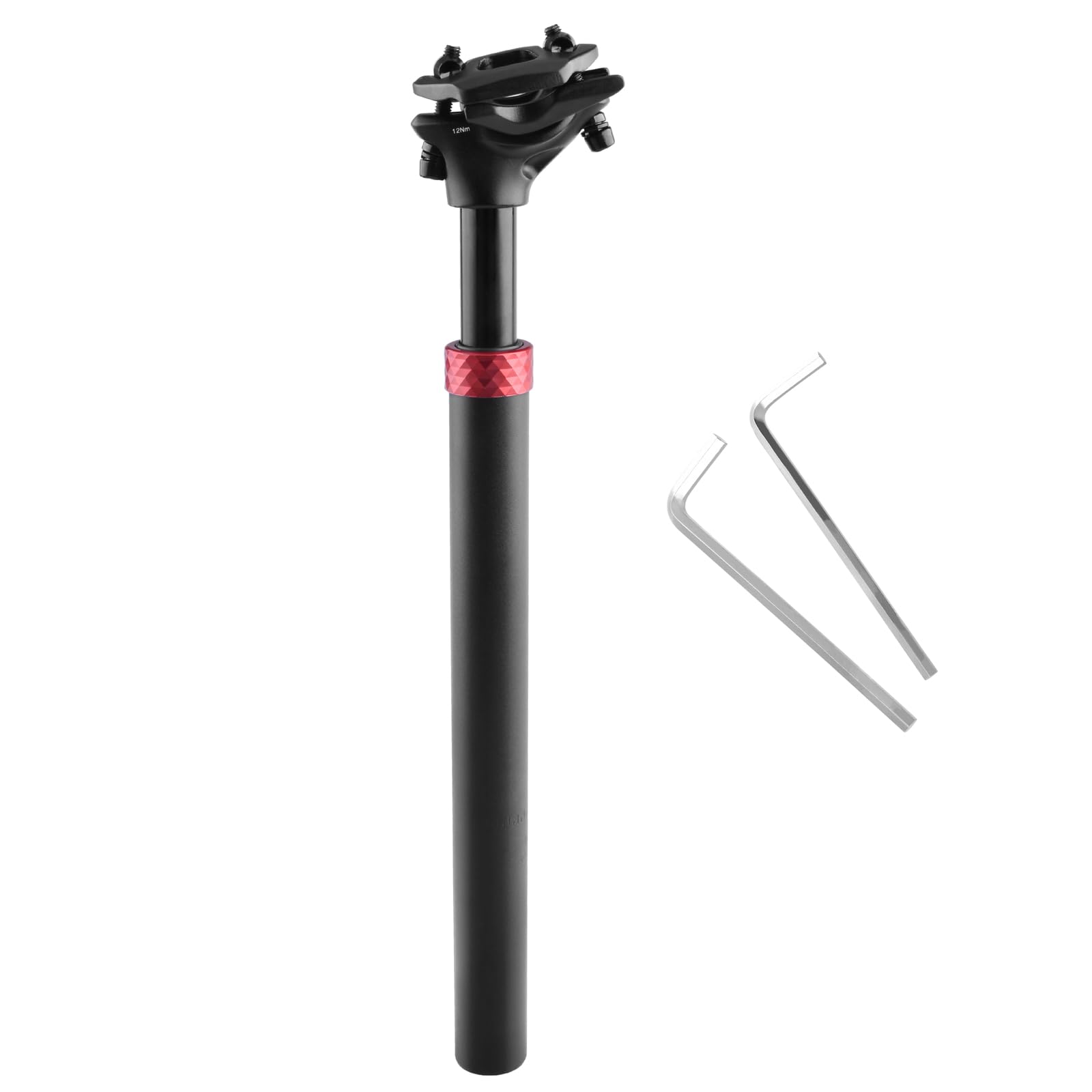 TRIWONDER Bike Seat Post Shock Absorber 27.2mm 28.6mm 30.4mm 30.9mm 31.6mm 350mm Length Alloy Saddle Pole Bike Seatpost Seat Tub
