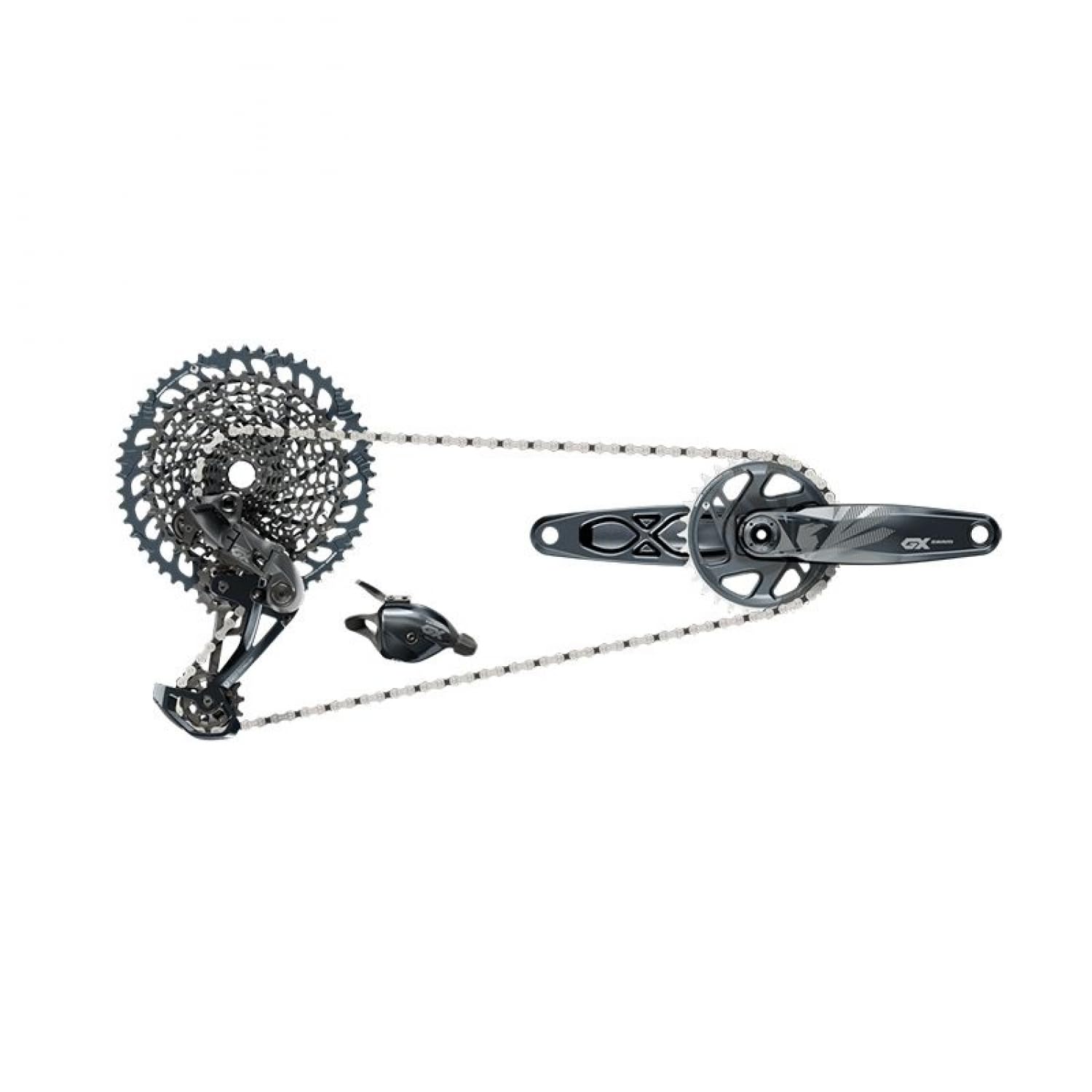 SRAM GX Eagle Groupset - 175mm Boost Crankset, 32t, DUB, Trigger Shifter, Rear Derailleur, 12-Speed 10-52t Cassette and 12-Speed