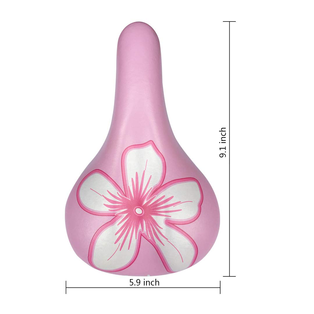 N3Od3Er Kids Bike Saddle Little Rider Child Seat Bike Seat Kids For Boys And Girls 14    To 24    Bicycles Kids Seat (Pink)