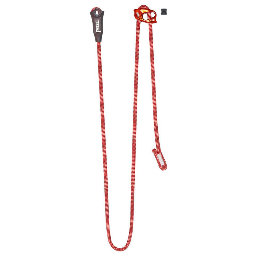 PETZL, Dual Connect Adjust Lanyard Red, Adjustable double lanyard for climbing and mountaineering