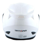1Storm Motorcycle Bike Full Face Helmet Mechanic  Motorcycle Bluetooth Headset: Glossy White