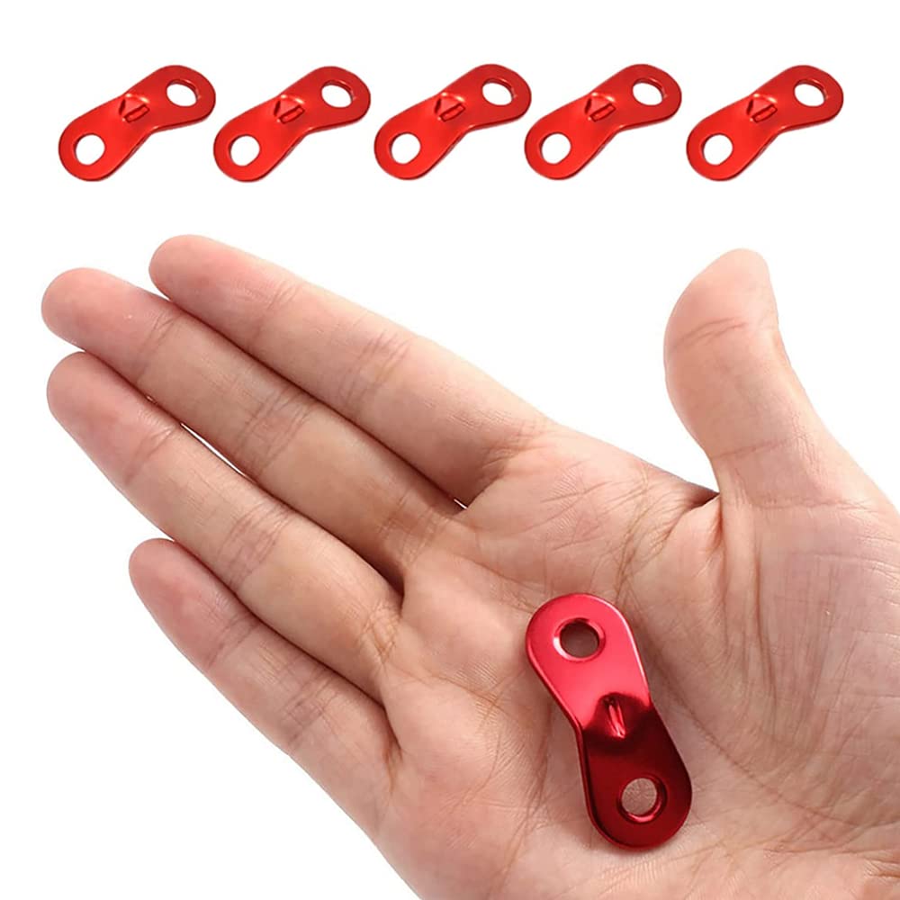 30 Pcs Aluminum Alloy Tent Rope Tensioner Dual Holes Guyline Cord Camping Supplies Durable Cord Adjuster Wind Rope Buckle For Ca