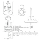 Scanstrut Ds21A-P Small Cable Seal For Connectors To 0.83'' And Cables 0.165''-0.35'' - Plastic