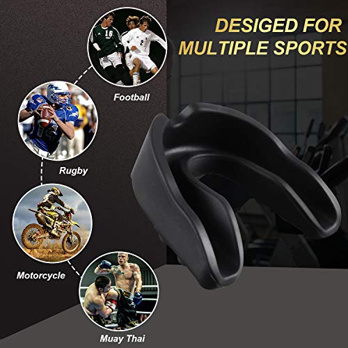 Bbto 6 Pieces Sports Mouth Guard For Kids, Athletic Mouthguard For Boxing Football Hockey Karate Basketball(Assorted Color,Class