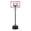 Basketball Hoop Outdoor 48 Inch Shatterproof PC Backboard, 4.92-10FT Stepless Adjustable Height, Portable Basketball Hoop with W