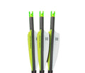 Lumenok Lumen-Arrow 20-Inch Carbon Bolts with Capture Nock (3-Pack), Green