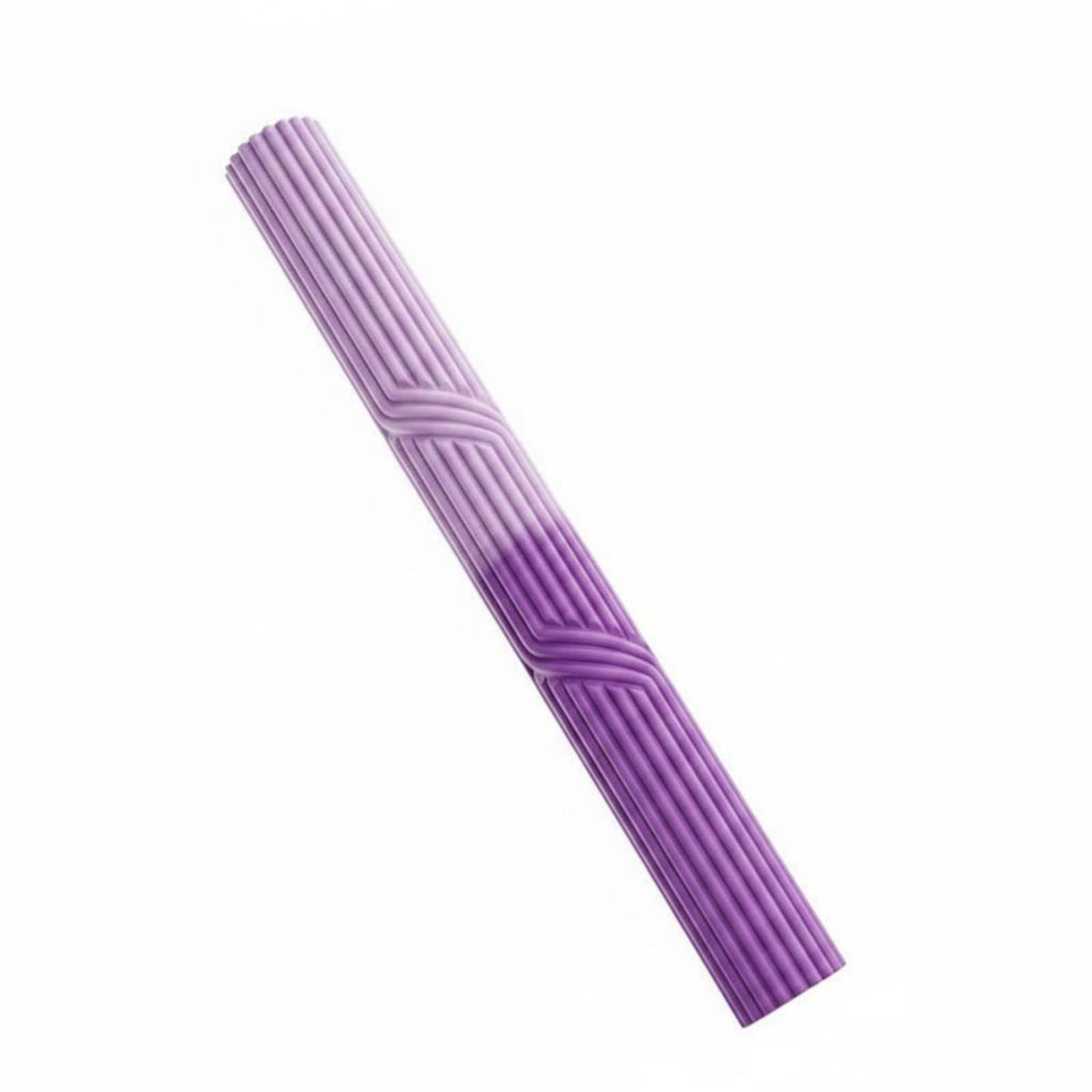Clovrix AntiSlip Silicone Twist Bar Handheld Ribbed Massage For Full Workout, PinkPurple | Resistance Trainers Fitness Equipm
