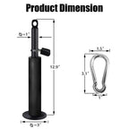 Sertt Loading Pin With Heavy-Duty Carabiner, Pulley Cable Machine System Attachment Weight Pin Fit 1 Inch Standard And 2 Inch Ol