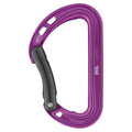 Petzl, Spirit Carabiner Bent Violet, Lightweight, Versatile Carabiner for Sport Climbing