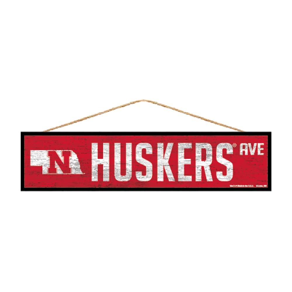 WinCraft NCAA Nebraska Cornhuskers Sports Fan Home Decor, Team Color, 4x17