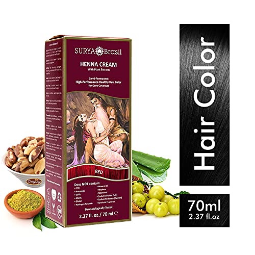 Surya Brasil Products Henna Cream, Red, 237 Fluid Ounce