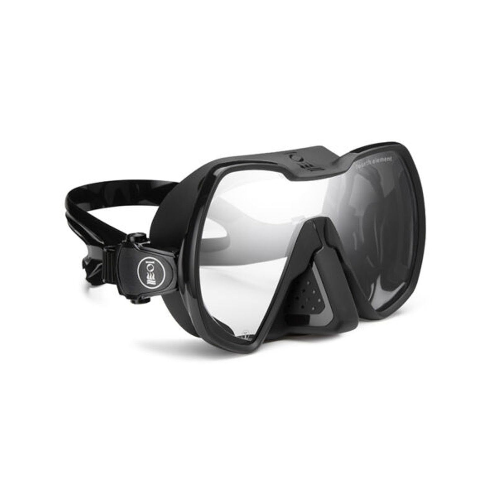 Fourth Element Seeker Mask - Low Volume, Universal Fit, Clarity & Contrast Lens Options, Black Clarity